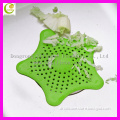 Factory directly sale customized rubber star shape sucker function soft silicone sink drain stopper
